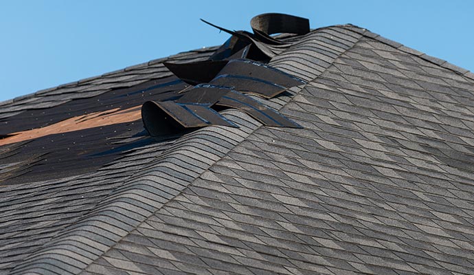 Broken roof